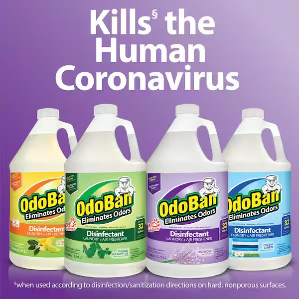 OdoBan 1 Gal. Cotton Breeze Disinfectant and Odor Eliminator Multi-Purpose Clean