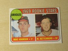 Click to enlarge Orioles 1969 Rookie Stars (Mike Adamson / Merv Rettenmund)