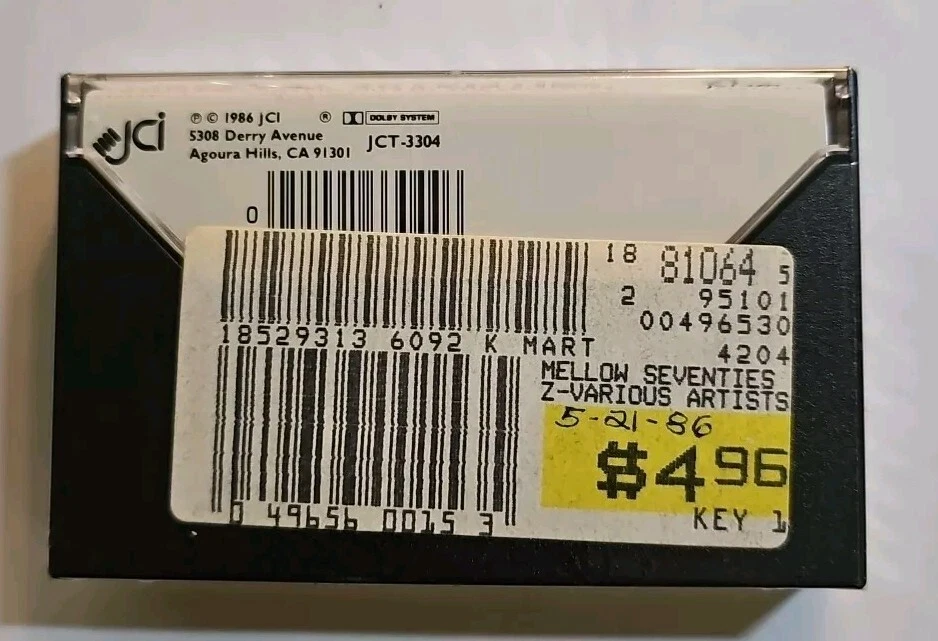 Mellow Seventies Cassette SEALED JCI Allman Brothers America Sly Stone VTG  - Image 3 of 4