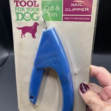 SunBeam Dog Cut & Trim Nail Clippers Small to Medium Dogs (Blue)