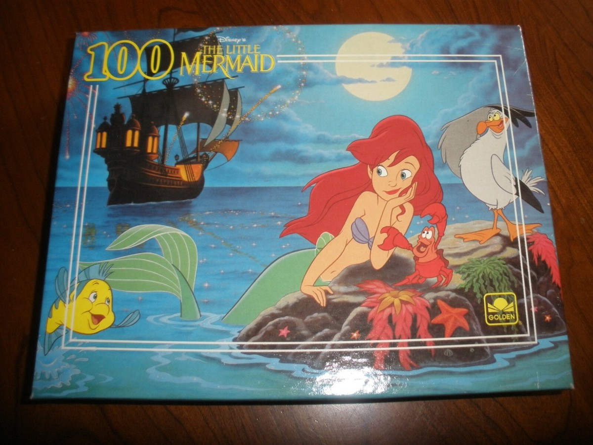 NEW Vintage Golden 100 pc Puzzle Disney The Little Mermaid | eBay