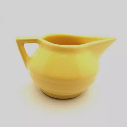 1930's Pfaltzgraff~York~496 ~USA Art Pottery Butter Cream Yellow Creamer
