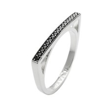 Sif Jakobs Ring Merano mit schwarzem Zirkonia SJ-R11281-BK