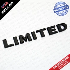 Universal Gloss Black OEM ABS Limited Liftgate Logo Emblem For Mopar Truck SUV