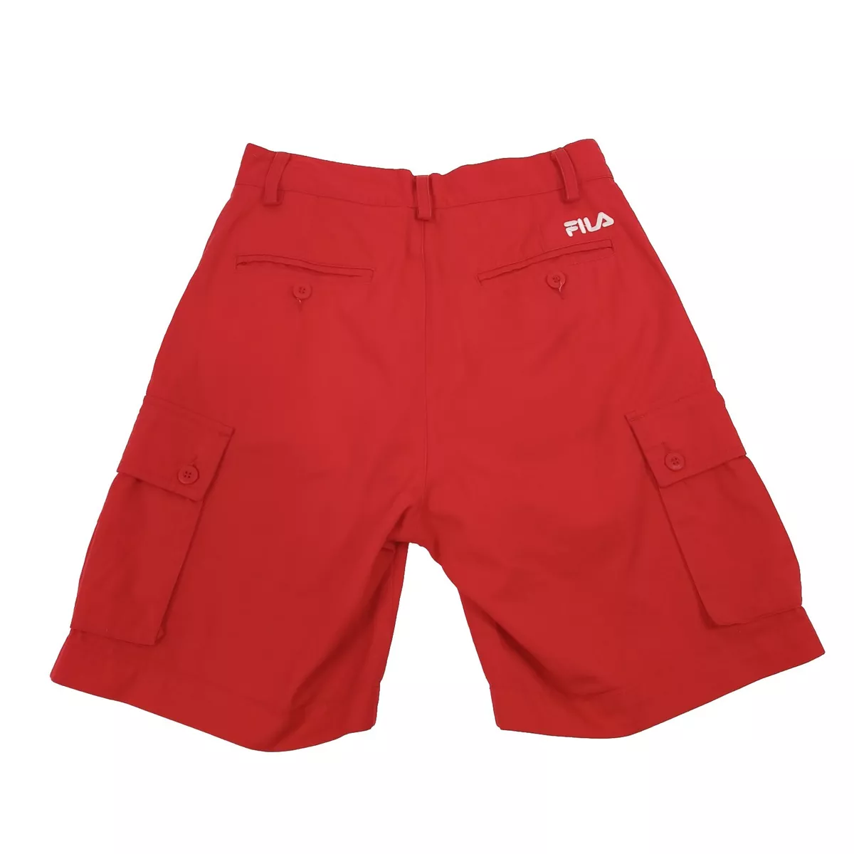 Red fila shorts deals