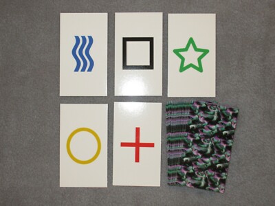 2PK E01C Low Cost zener style ESP Testing Cards - not marked - not a magic trick