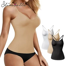Women Tummy Control Shaping Camisole Body Shaper Slim Cami Top