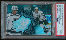 Quinton Byfield 2021-22 UD SPx Finite Spectrum Jersey Number RC 55/99 PSA 9