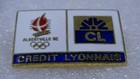 Luge Olympic Pin Badge ~ USA Team ~ Albertville ~ RENDEZ VOUS 1992 ~Winter Games