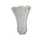 Vintage Anchor Hocking 8" EAPC Early American Star of David Fluted Flower Vase