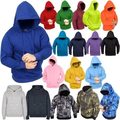 Haut En Fleece Pour Hommes À Capuche Sweat-Shirt À Manches Longues S/M/L/XL - Photo 1/3