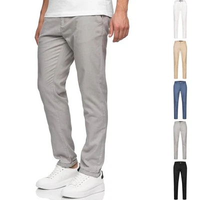 Indicode Herren Leinenhose Bryne-Stoffhose Sommerhose Männerhose Pants - Bild 1 von 2