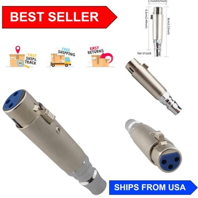Durable 3XLR Vac-u-Lock Adapter - Reliable Connections for Amplifier & Speaker