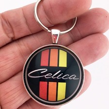 Vintage Toyota Celica Script Center Cap Emblem Badge 1.2 Diameter Keychain