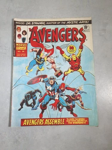 Vintage Avengers #58 (1968) Origin of Vision Silver Age Marvel Key Comic Book