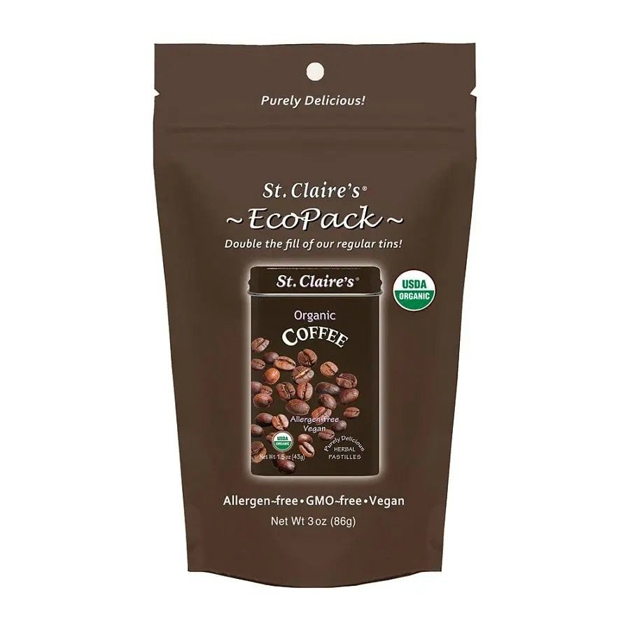 Кофейные травяные пастилки St.Claires Organics в эко-упаковке по 3 унции Пастилки
