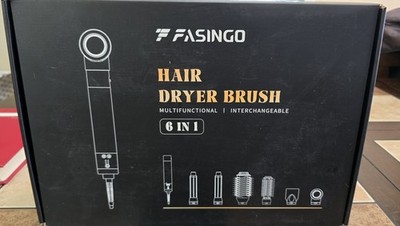 Hair Dryer Brush & 6-in-1 Hair Styler, 110,000 RPM High-Speed NiB 
