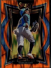 2025 Panini Select #39 Starlyn Caba Orange Flash Prizms