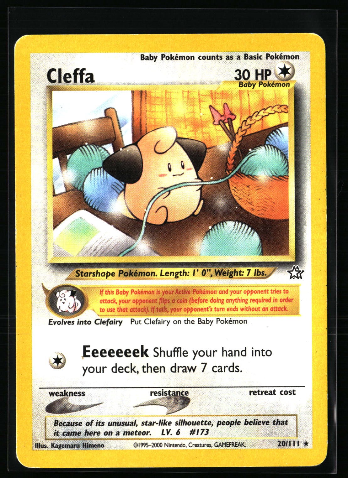 Cleffa Neo Genesis #020/111 Rare