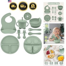 Silicone Baby Feeding Set  Baby Led Weaning Supplies Includes Suction Bowls ...