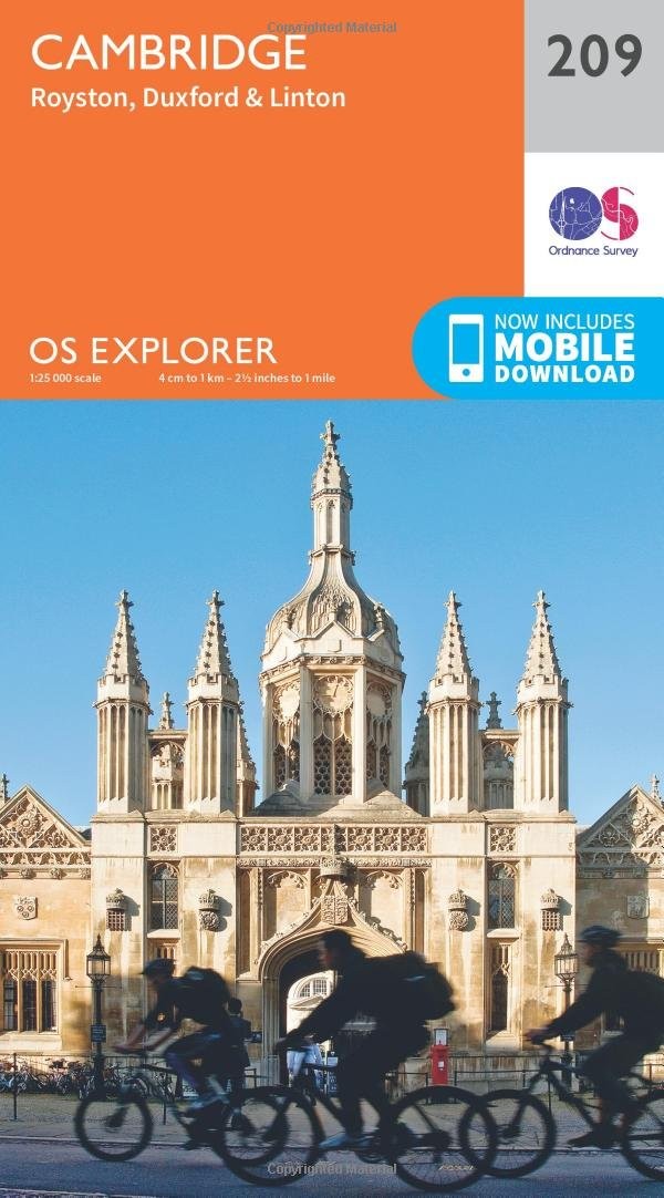 Ordnance Survey Cambridge Map | Royston, Duxford & Linton | | Os Explorer Map 209 | England | Walks | Hiking | Maps | Adventure - Image 7
