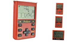 Electronic Poker Game Handheld 7 in 1 Red