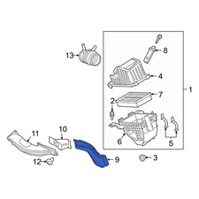 For Ford Transit Connect 2019-2023 Ford KV6Z9C675C Rear Engine Air Intake Hose