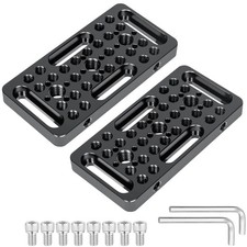 CP1005 2 PCS 10x5 cm Cheese Plate 1/4  3/8 Inch Thread Camera Tripod Mount