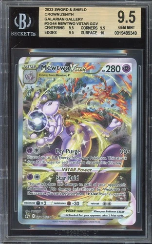 Pokemon TCG Crown Zenith #GG44 Mewtwo VSTAR Galarian Gallery BGS 9.5 GEM +