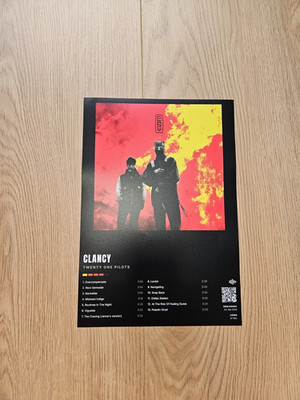 DIN A4 - Album Poster: Clancy - Twenty One Pilots - [DARK GRAY/ BLACK BG]
