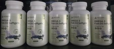    5 Lot Omega 3 FIsh Oil for Dogs Softgels 600 Ct Exp June 2027