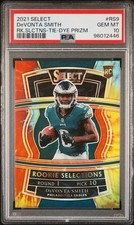 6/25 Jersey # DeVonta Smith 2021 Panini Select Rookie Selections Tie-Dye PSA 10