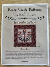 Rose Tree By Peace Creek Patterns Terry Clothier Thompson Appliqué BTY