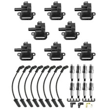 8X lgnition Coil +Spark Plug +Wire D580 UF192 Pour Chevrolet Camaro LS1 98-02 A