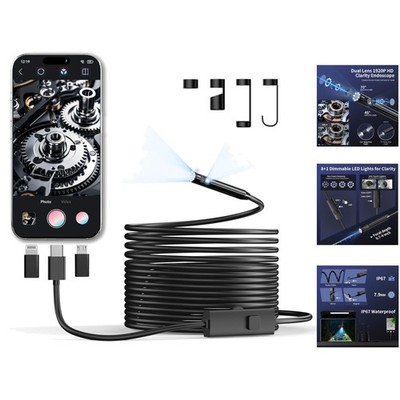 High-Performance Waterproof Endoscope Camera - Perfect for Automotive & Plumbing
