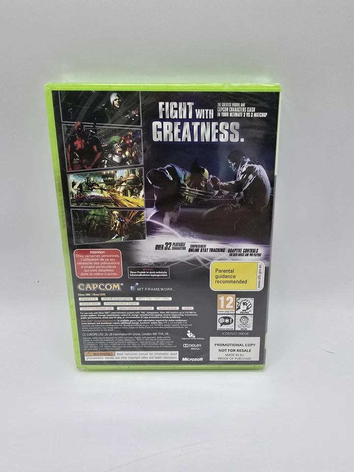 Xbox 360 Game Marvel vs Capcom 3 Fate of Two Worlds New Sealed - Promo Full Game - Image 3 of 4