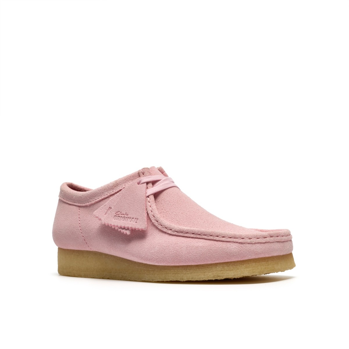 Clarks Originals Wallabee Mens Light Pink Suede 26185560 | eBay