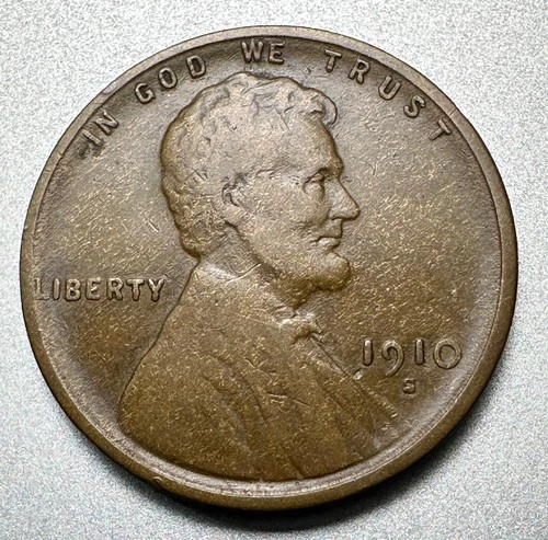 1910-S  LINCOLN CENT   FINE   BETTER DATE #1877