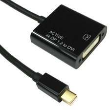 Image of Cables Direct Mini DisplayPort V1.2 to DVI-D Adapter 4k Active