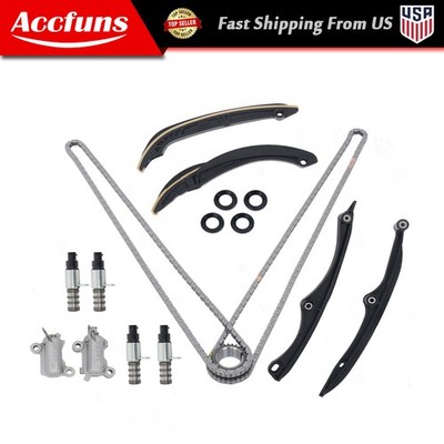 Timing Chain Kit with VCT Solenoids Phaser Compatible For Ford F150 2017-23
