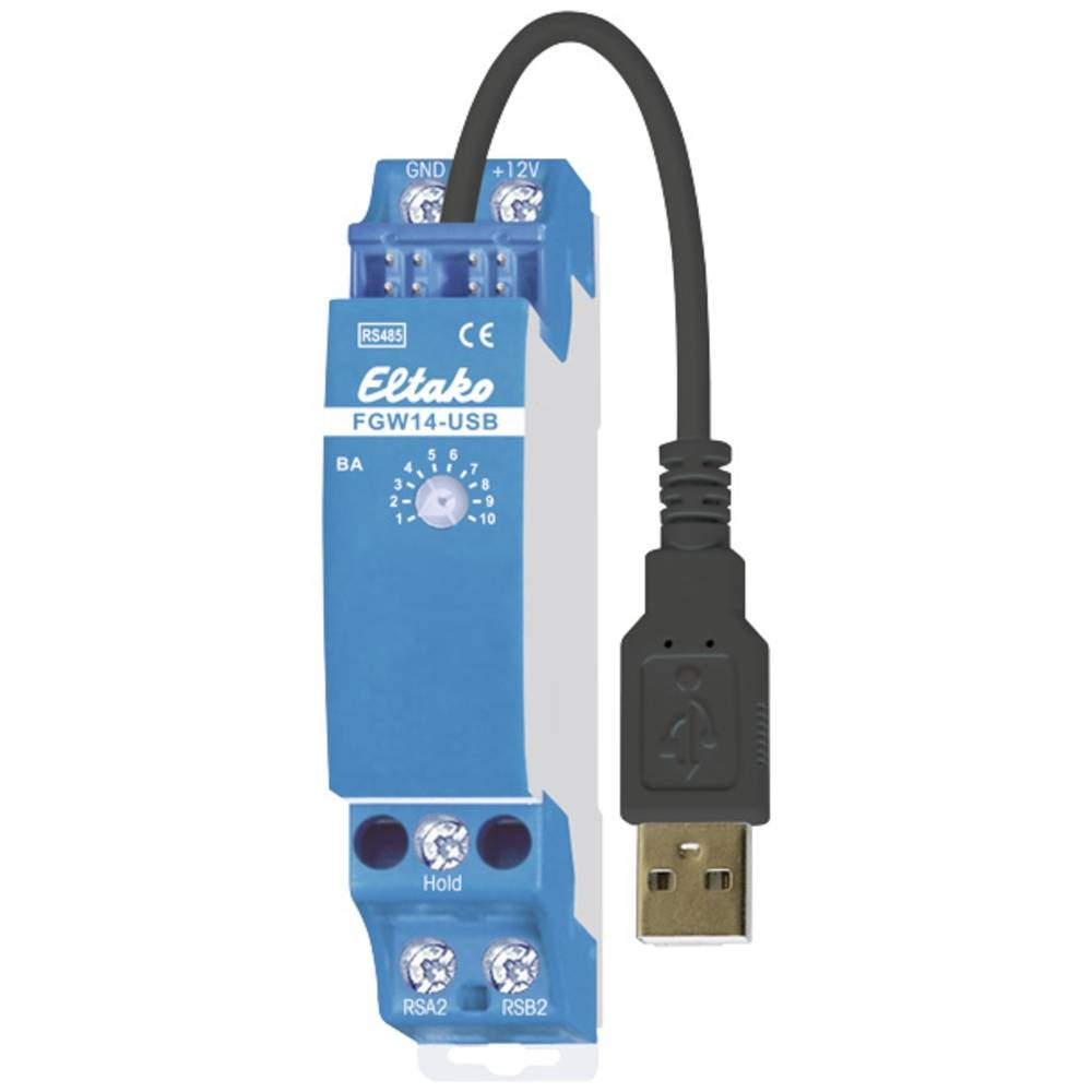 FGW14-USB Eltako passerelle bus RS485 pour configurer la domotique
