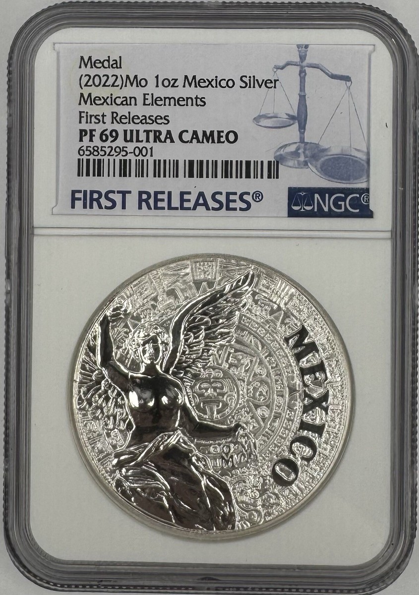 2022 Elementos Mexicanos 1 oz Mexico .999 Mexican Elements NGC