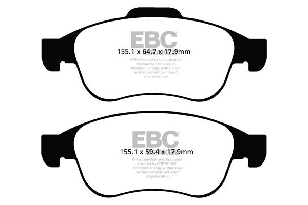 EBC DP42023R BRAKE PAD SET DISC BRAKE Front