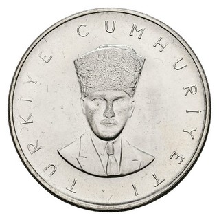 Türkei 25 Lira 1970 Nationalversammlung f.stgl Gewicht: 14 6g/830