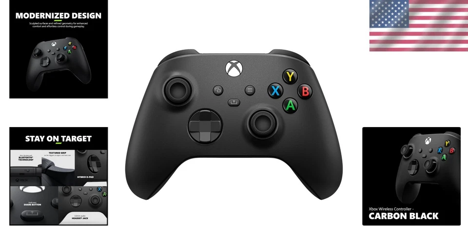 Carbon Black Wireless Gaming Controller 2025 - Image 2 of 4