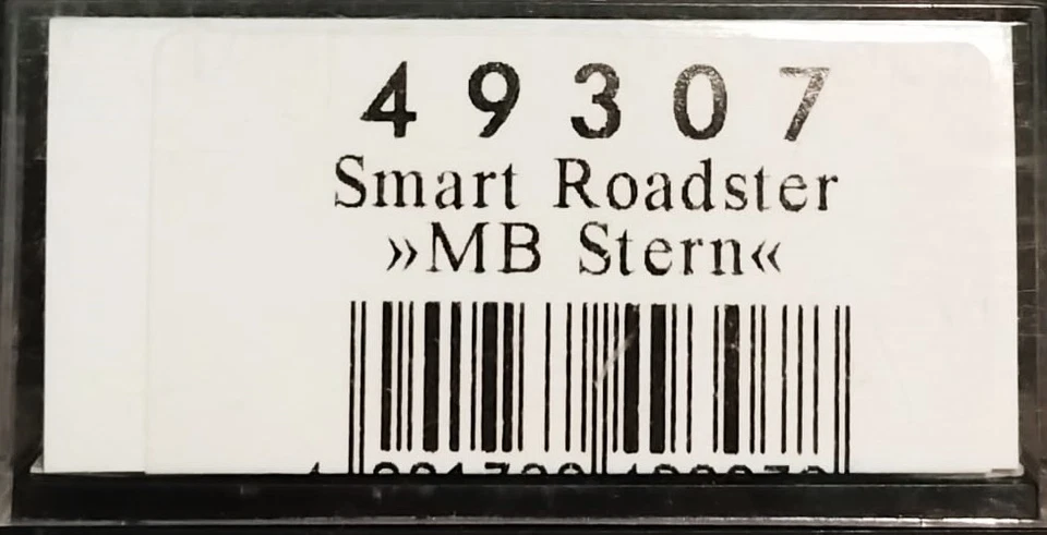BUSCH 49307 SMART Roadster "MB Stern" - scala H0 - Immagine 2 di 4