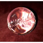 Crystal Baseball Heavy Lead Crystal paperweight vintage 6 inch