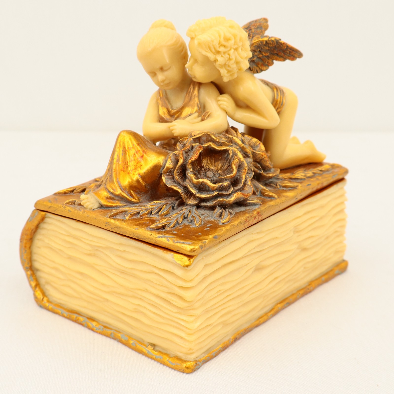 Vintage Design Toscano Romeo & Juliet Cherub Jewelry Trinket