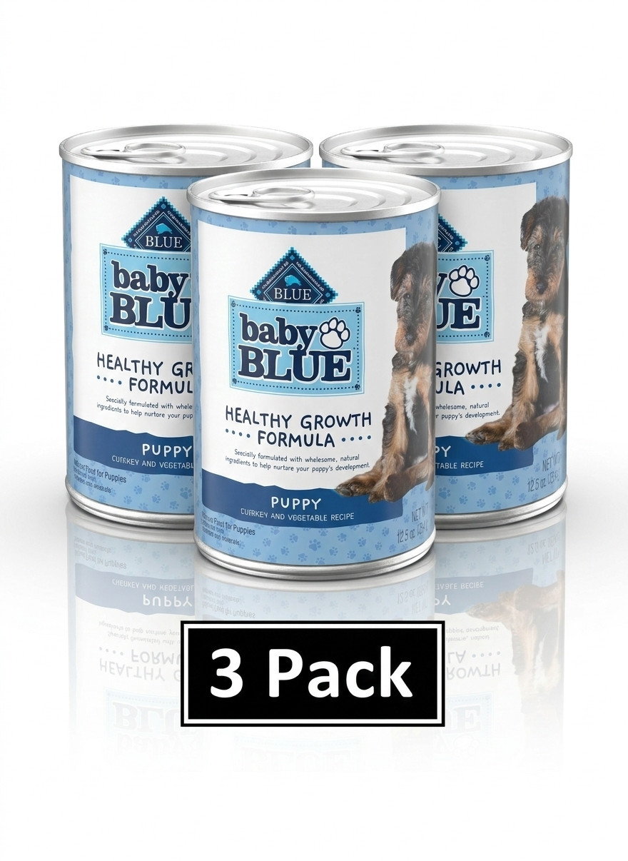 Blue Buffalo Baby Blue Healthy Growth Formula Natural Puppy Dog Food,(3-Pack)