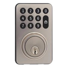 Honeywell Digital Deadbolt Door Lock with Electronic Keypad - Matte Silver